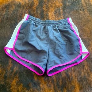 Grey/Pink Athletic Shorts- Size S